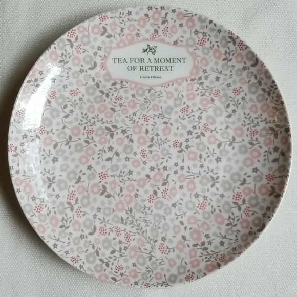 Pink Floral Plate - Picture 1 of 5